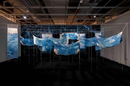 Oh Haji, Seabird Habitatscape#2-Banaba, Nauru, Viti Levu, 2024, Collection of the artist ©Oh Haji Image courtesy: CHAT (Centre for Heritage, Arts and Textile), Hong Kong