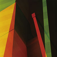 石元泰博＜とんできた色紙#3＞1989年